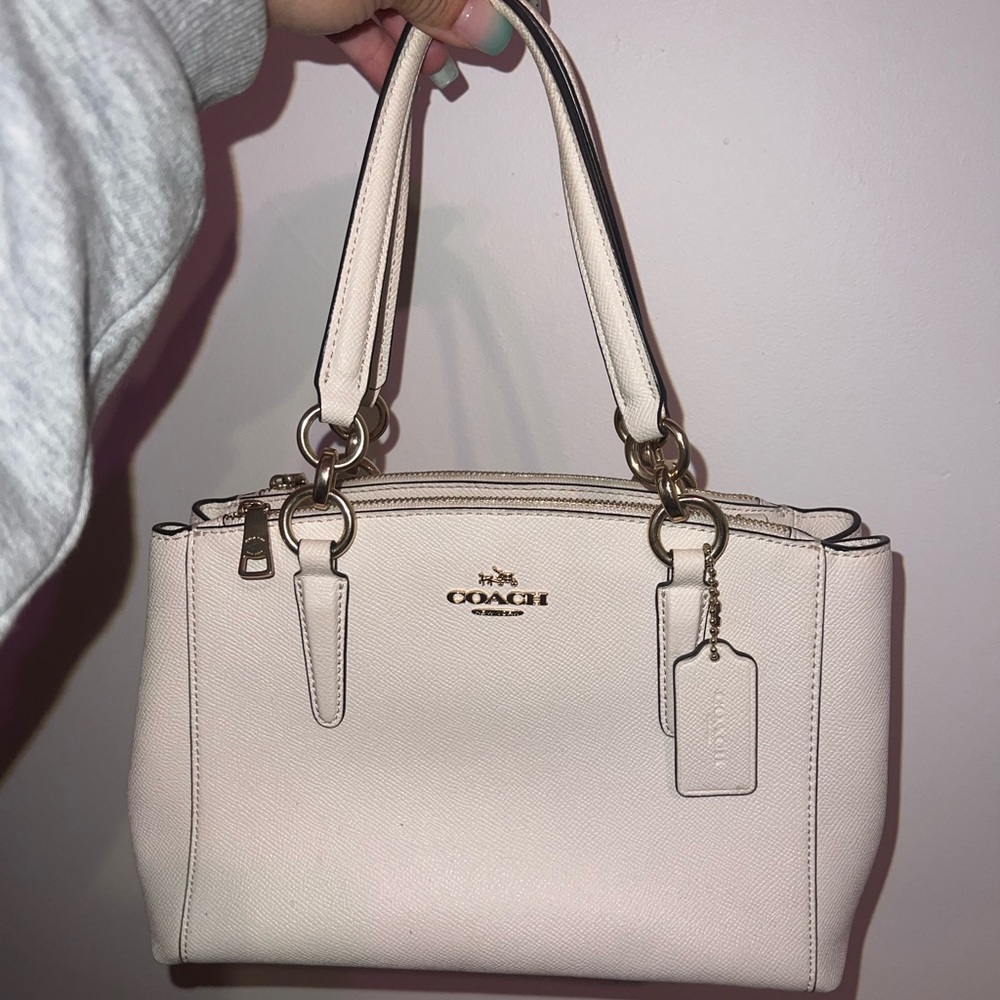 Cream Coach Purse